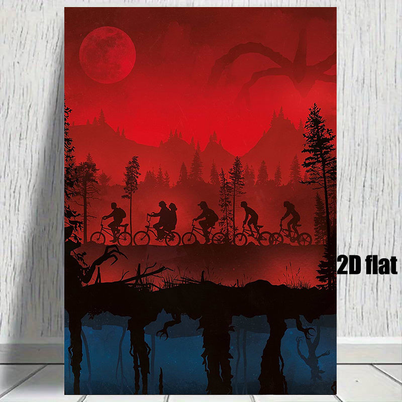 Affiche Murale “Upside-Down Kids” – Toile 2D Sans Cadre