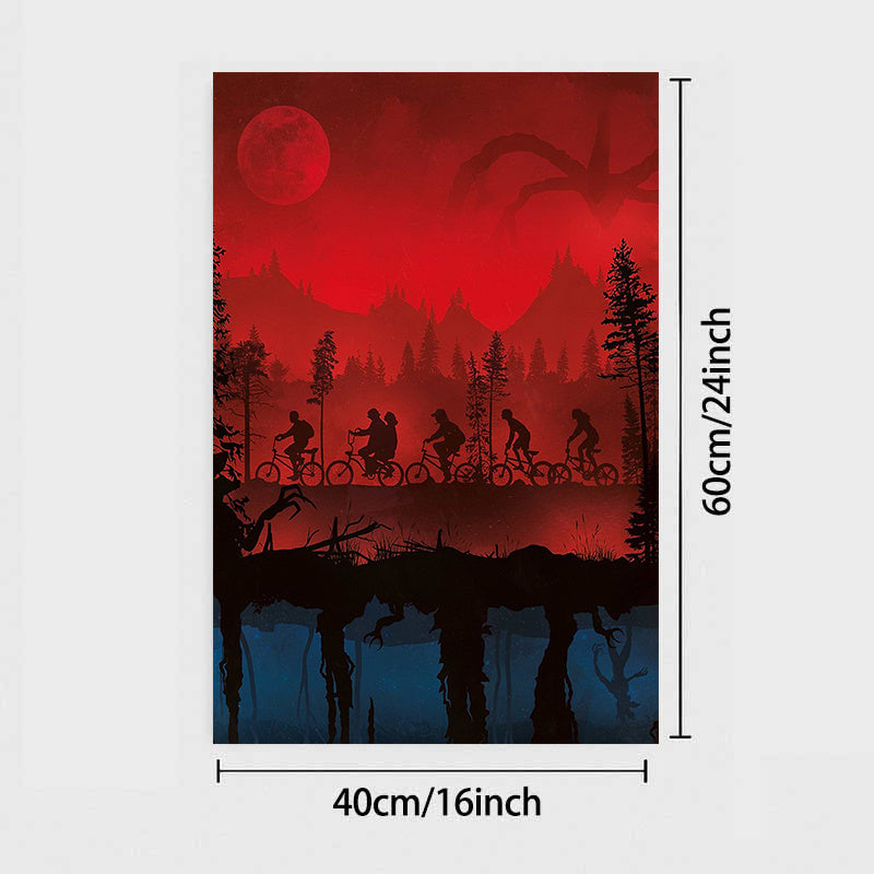 Affiche Murale “Upside-Down Kids” – Toile 2D Sans Cadre