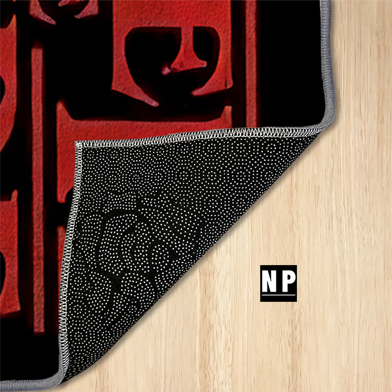 Tapis “Enter The Upside Down” – Rectangulaire, Antidérapant, 5 mm