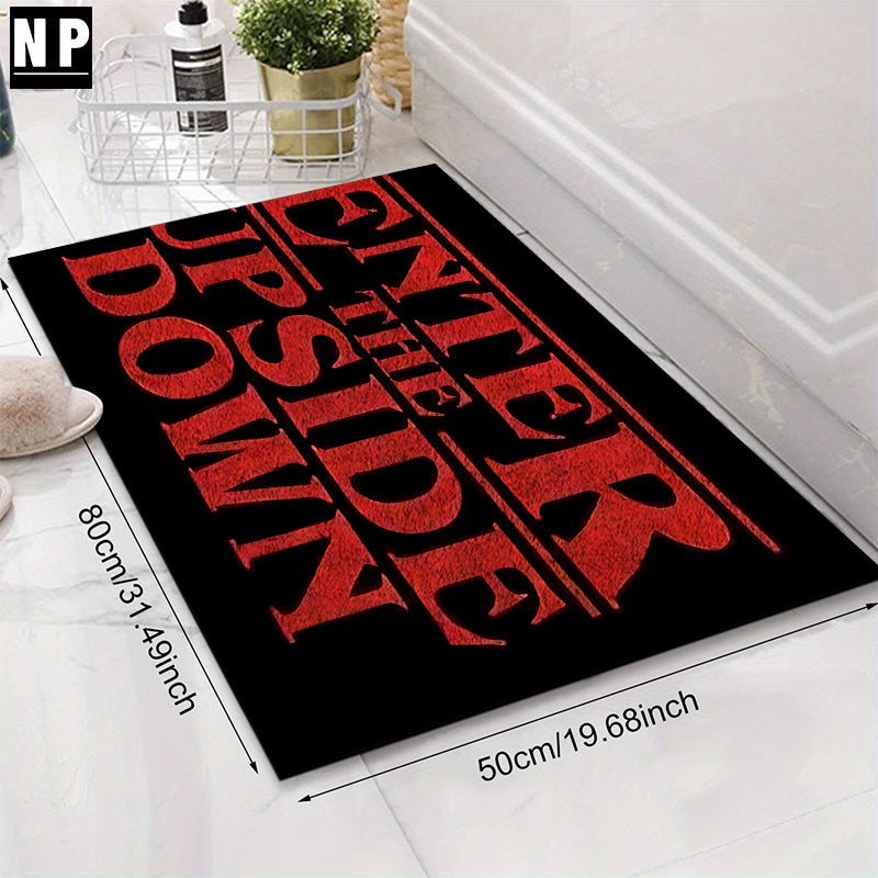 Tapis “Enter The Upside Down” – Rectangulaire, Antidérapant, 5 mm