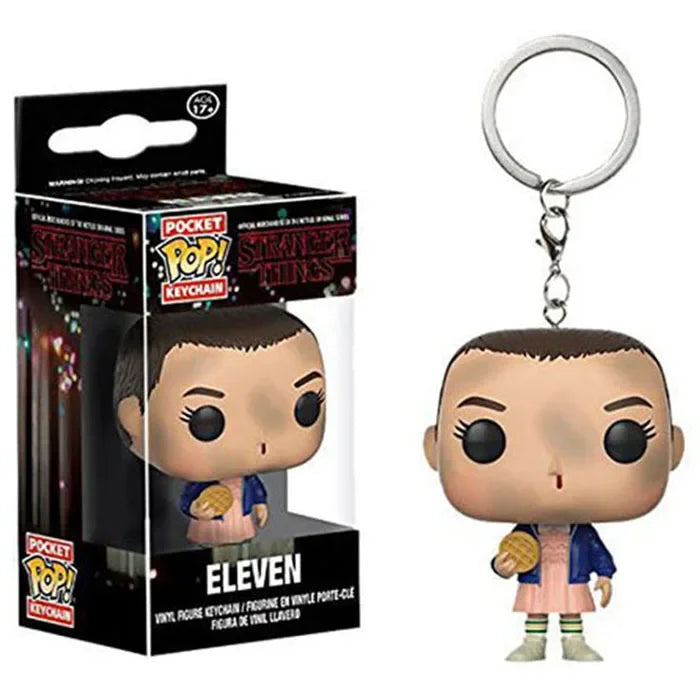 Funko Pocket POP Stranger Things – Eleven, Barb, Dustin, Robin & Steve | Porte-Clés Collector 4 cm
