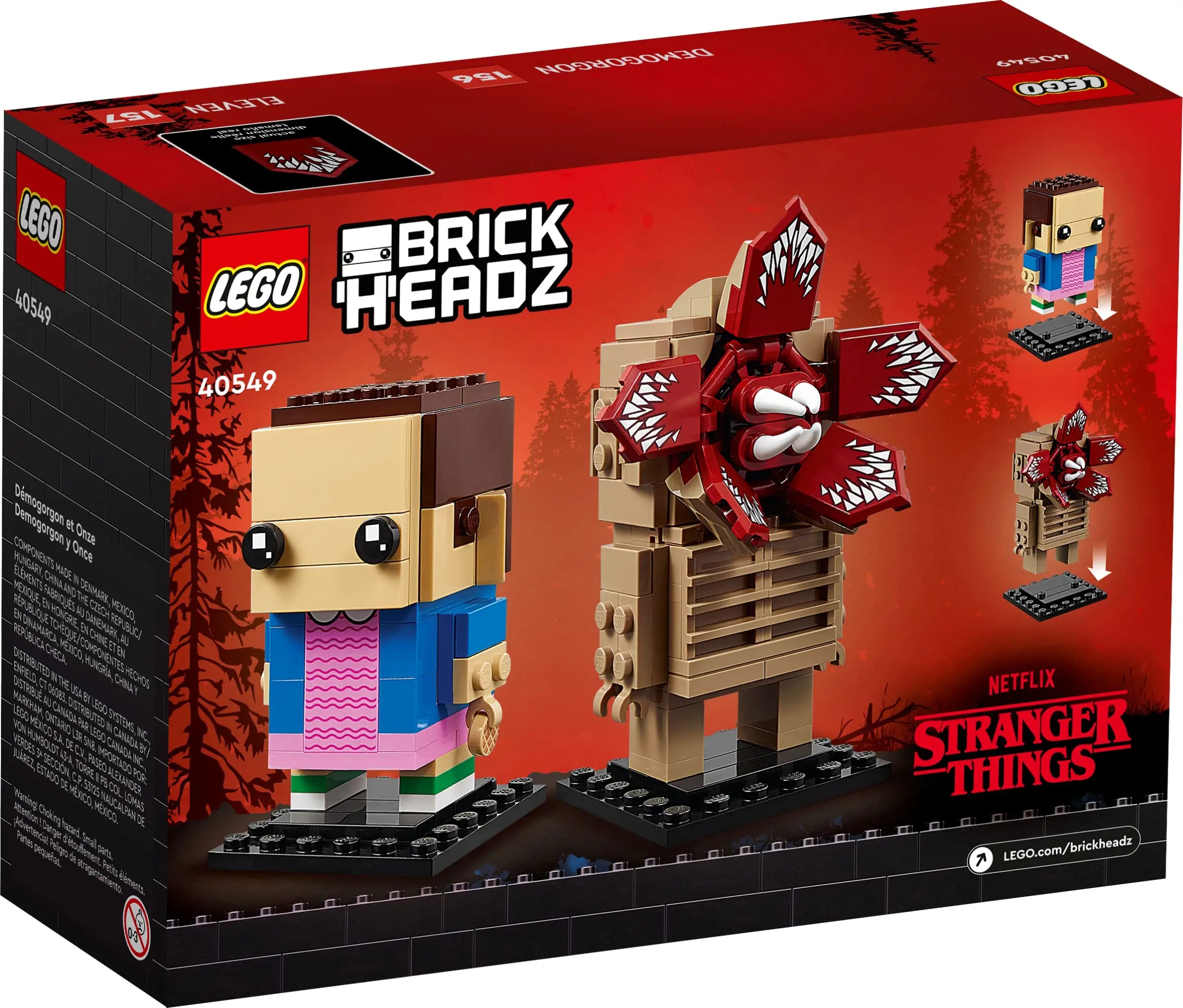LEGO BrickHeadz Stranger Things – Demogorgon & Eleven (40549) | Set Collector