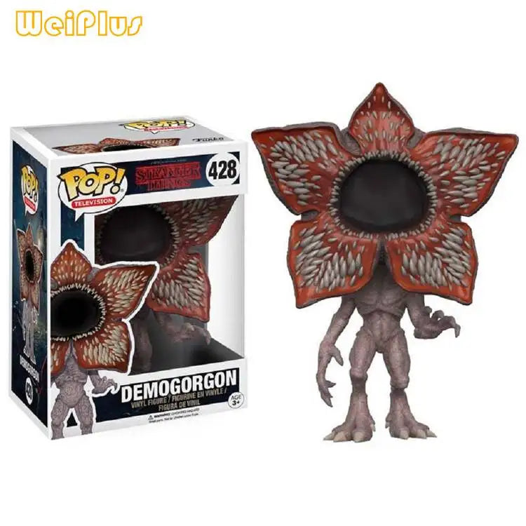 Figurine Stranger Things – Dustin, Eleven, Demogorgon & Barbara – Modèle PVC, Edition Collector