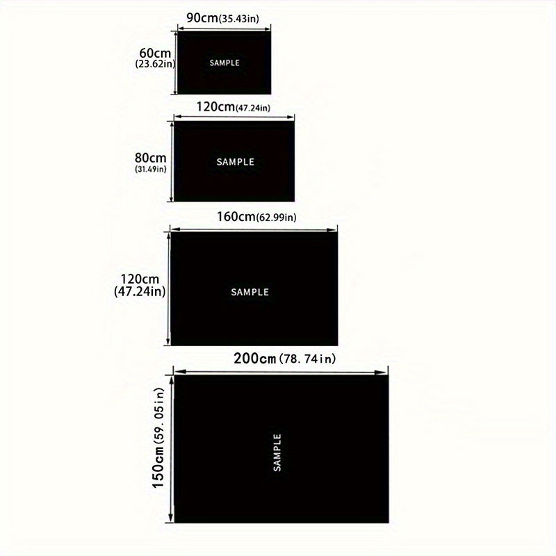 Tapis “Welcome to the Upside Down” – Carré en Polyester