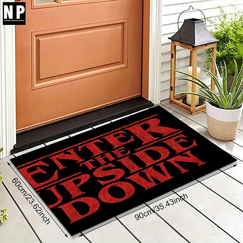 Tapis “Enter The Upside Down” – Rectangulaire, Antidérapant, 5 mm