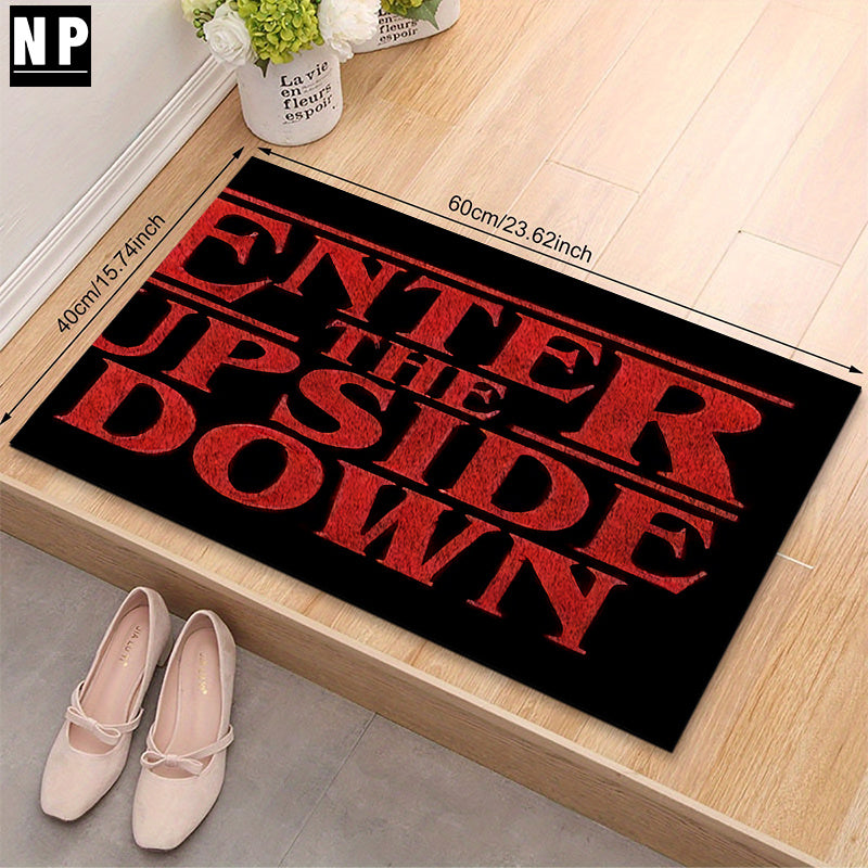 Tapis “Enter The Upside Down” – Rectangulaire, Antidérapant, 5 mm