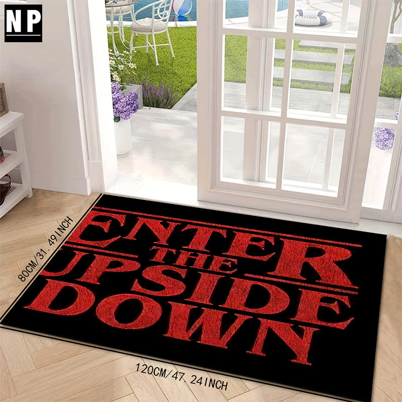 Tapis “Enter The Upside Down” – Rectangulaire, Antidérapant, 5 mm